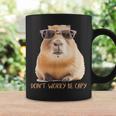 Retro Rodent Capybara Dont Worry Be Capy Coffee Mug Gifts ideas