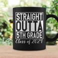 Retro Straight Outta 5Th Grade Graduation Class Of 2024 Grad Coffee Mug Gifts ideas