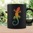 Retro Striped Gecko Cute Gecko Silhouette Vintage Children's Tassen Geschenkideen