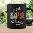 Retro Vintage 80'S Music I Love 80S Music 80S Bands Coffee Mug Gifts ideas