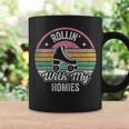 Retro Vintage Rollin With My Homies Roller Skating Coffee Mug Gifts ideas