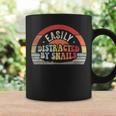Retro Vintage Snail Lover Easily Distracted By Snails Coffee Mug Gifts ideas