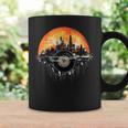 Retro Vinyl Cityscape Mashup In Beautiful Sunset Coffee Mug Gifts ideas
