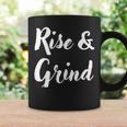 Rise & Grind Hard Working Businesswoman Entrepreneur Boss Coffee Mug Gifts ideas