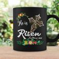 He Is Risen Bible Verse Floral Easter Is About Jesus Coffee Mug Gifts ideas