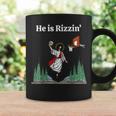 He Is Rizzin' Jesus Basketball Christian Good Friday Easter Coffee Mug Gifts ideas