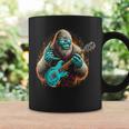 Rock On Bigfoot Playing A Electric Guitar Sasquatch Big Foot Coffee Mug Gifts ideas
