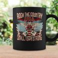 Rock The Country Music Small Town Strong America Flag Eagle Coffee Mug Gifts ideas