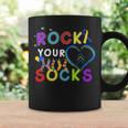 Rock Your Socks Cute 3-21 Trisomy 21 World Down Syndrome Day Coffee Mug Gifts ideas