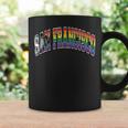 San Francisco Arched Style Text Progress Pride Pattern Coffee Mug Gifts ideas