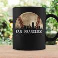 San Francisco Skyline City Vintage Baseball Lover Coffee Mug Gifts ideas