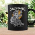 Santa Cruz Skateboard Retro Vintage Skateboarding Skull Boy Coffee Mug Gifts ideas