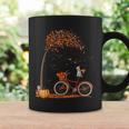 Schnauzer Dog And Pumpkins Bicycle Autumn Leaf Fall Coffee Mug Gifts ideas