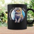 Scottish Fold Katzen Papa Cat Dad Daddy Haustier Freund Mit-Ausschnitt Tassen Geschenkideen