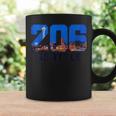 Seattle 206 Area Code Pride Skyline Washington Vintage Coffee Mug Gifts ideas