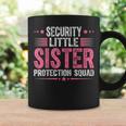 Security Little Sister Protection Squad Boys Brother Coffee Mug Gifts ideas