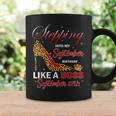 September Girl Stepping Into Birthday Like Boss 27Th Leopard Coffee Mug Gifts ideas
