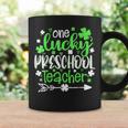 Shamrock One Lucky Preschool Teacher St Patrick's Day Coffee Mug Gifts ideas