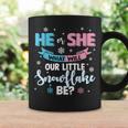 He Or She What Will Our Little Snowflake Be Gender Reveal Coffee Mug Gifts ideas