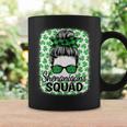 Shenanigans Squad St Patrick's Day Girls Messy Bun Coffee Mug Gifts ideas