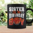 Sister Basketball Birthday Boy Family Baller B-Day Party Coffee Mug Gifts ideas