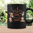 Sister Can Bearly Wait Bear Gender Neutral Boy Baby Shower Coffee Mug Gifts ideas
