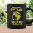 My Sister Plays Softball I'm Here For The Snacks Coffee Mug Gifts ideas