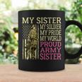 My Sister My Soldier Hero Proud Army Sister Military Sibling Coffee Mug Gifts ideas