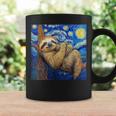Sloth Van Gogh Style Starry Night Coffee Mug Gifts ideas