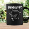 Smokeologist Bbq Barbecue Grill Pitdad Men Coffee Mug Gifts ideas