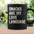 Snacks Are My Love Language Valentines Day Toddler Coffee Mug Gifts ideas