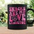Snacks Are My Love Language Toddler Valentines Day Coffee Mug Gifts ideas