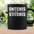 Snitches Get Stitches Old Fashioned Prison Quote Joke Coffee Mug Gifts ideas