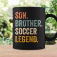 Soccer For Boys 8-12 Retro Son Brother Soccer Coffee Mug Gifts ideas