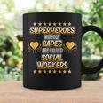 Social Worker Superheroes Social Work Month Graphic Coffee Mug Gifts ideas