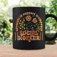 Social Worker Social Work Month Work Love Groovy Coffee Mug Gifts ideas