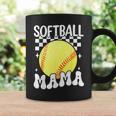 Softball Mama Retro Groovy Baseball Softball Mom Coffee Mug Gifts ideas
