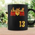 Softball Mom Mother's Day 13 Fastpitch Jersey Number 13 Coffee Mug Gifts ideas