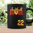 Softball Mom Mother's Day 22 Fastpitch Jersey Number 22 Coffee Mug Gifts ideas