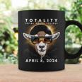 Solar Eclipse 2024 Goat Wearing Eclipse Glasses Coffee Mug Gifts ideas