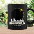 Solar Eclipse 2024 Indianapolis Skyline Indiana Eclipse Coffee Mug Gifts ideas