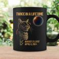 Solar Eclipse Cat Twice In Lifetime 2024 Solar Eclipse Coffee Mug Gifts ideas