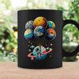 Solar System Astronaut Holding Planet Balloons Space Coffee Mug Gifts ideas
