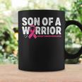 Son Of A Warrior Breast Cancer Awareness Pink Ribbon Mom Coffee Mug Gifts ideas