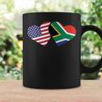 South Africa Usa FlagHeart South African Americans Coffee Mug Gifts ideas