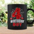 Spider 4Th Birthday Boy Spider Theme Birthday Boy 4 Year Coffee Mug Gifts ideas