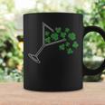 St Patrick's Day Martini Clover Bling Rhinestone Paddy's Day Coffee Mug Gifts ideas