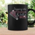 Stepping Into Retirement And Still A Boss Rhinestone Bling Coffee Mug Gifts ideas