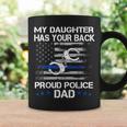 Stolzer Papa Eines Police Officer – Thin Blue Line Geschenk Tassen Geschenkideen