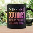 Straight Outta Beauty School Graduation Class Of 2024 Coffee Mug Gifts ideas